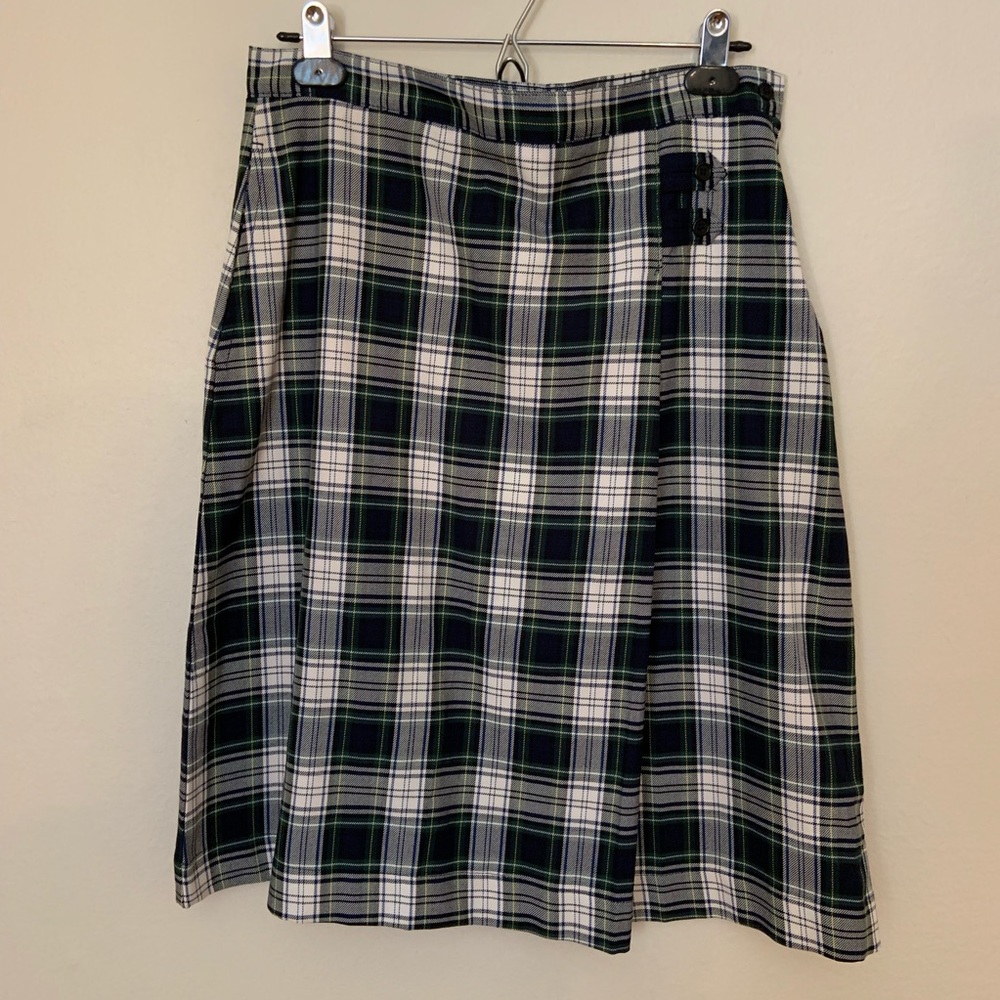 Land’s End tartan skirt size 6